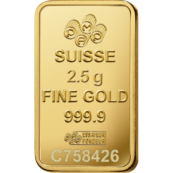 PAMP Swiss Gold Bullion Bar (2.5 Gram) - Image 3