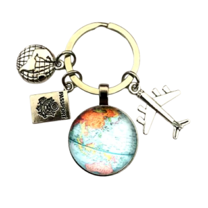 World-Map Travel Explorer Keychain – A Perfect Gift for the Travel Enthusiast